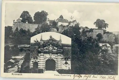 Kronach Oberfranken Festung Rosenberg x