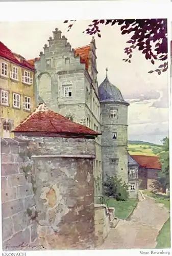 Kronach Oberfranken KuenstlerGust. Luettgens Festung Rotenberg *