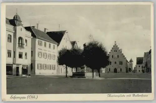 Schongau Ballenhaus Marienplatz x