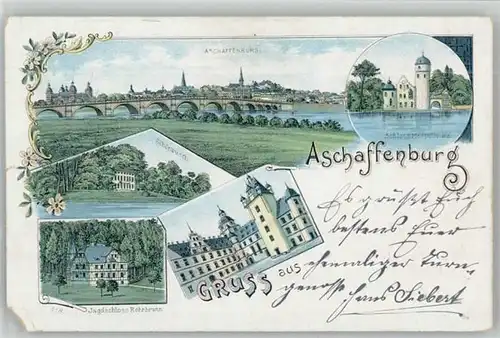 Aschaffenburg Main Aschaffenburg Schoenbusch Schloss Rohrbrunn x / Aschaffenburg /Aschaffenburg LKR