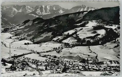 Nesselwang Fliegeraufnahme Rossberg Schlicke * 1955