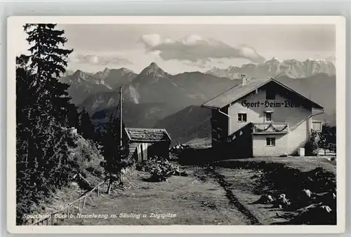 Nesselwang Saeuling Zugspitze Sportheim Boeck * 1940