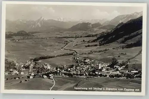 Nesselwang Fliegeraufnahme Saeuling Zugspitze * 1930
