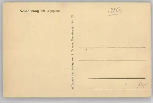 Nesselwang Alpspitze * 1920