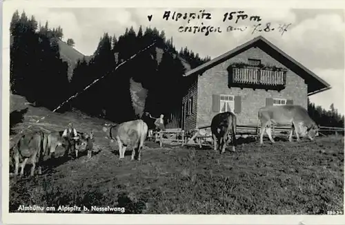 Nesselwang Almhuette Alpspitz x 1937