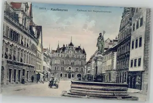 Kaufbeuren Rathaus Neptunbrunnen *