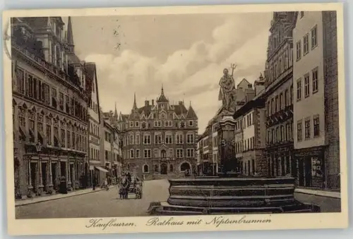 Kaufbeuren Rathaus Neptunbrunnen x