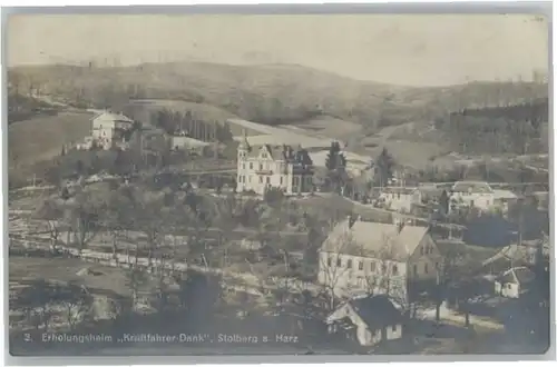 Stolberg Harz Erholungsheim Kraftfahrer Dank x