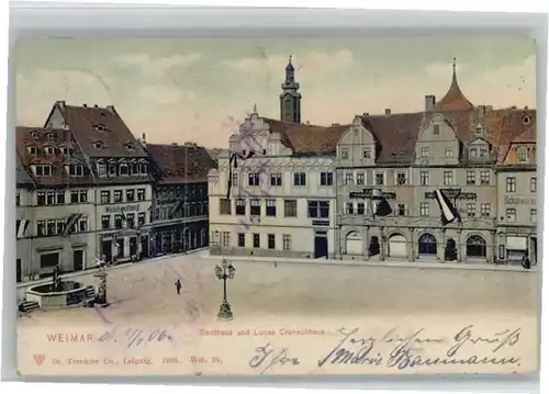 Weimar Thueringen Weimar Stadthaus Lucas  Cranachhaus x / Weimar /Weimar Stadtkreis