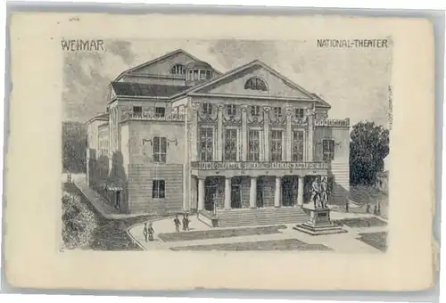 Weimar Thueringen Weimar Kuenstler Carl Jander Theater * / Weimar /Weimar Stadtkreis