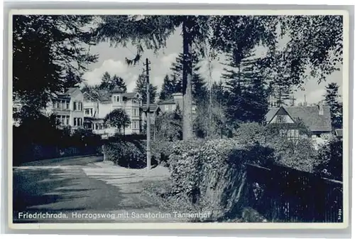 Friedrichroda Herzogsweg Sanatorium Tannenhof x