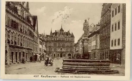 Kaufbeuren Rathaus Neptunbrunnen *