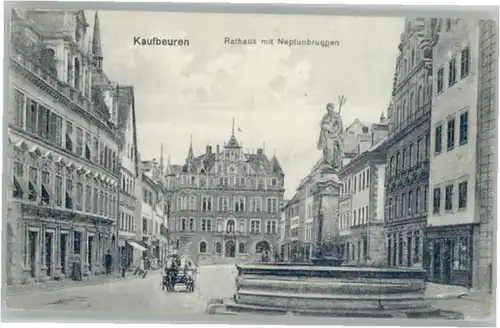 Kaufbeuren Rathaus Neptunbrunnen x
