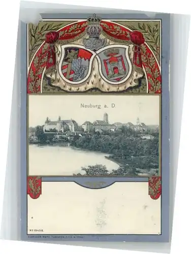 Neuburg Donau Neuburg Donau Wappen Praegedruck * / Neuburg a.d.Donau /Neuburg-Schrobenhausen LKR