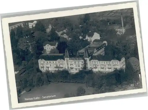 Nassau Lahn Nassau Fliegeraufnahme Sanatorium * / Nassau /Rhein-Lahn-Kreis LKR