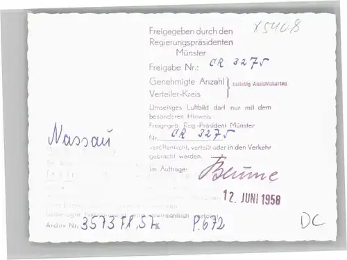 Nassau Lahn Nassau Fliegeraufnahme * / Nassau /Rhein-Lahn-Kreis LKR