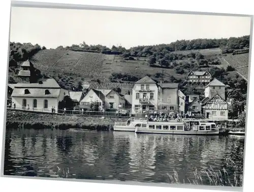 Obernhof Lahn Pension Lahn-Cafe Ausflugsschiff *