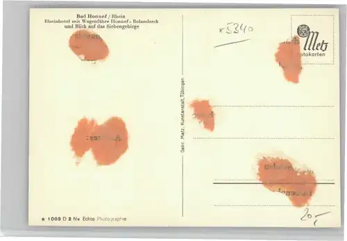 Bad Honnef Rheinhotel Wagenfaehre Honnef Rolandseck Siebengebirge *