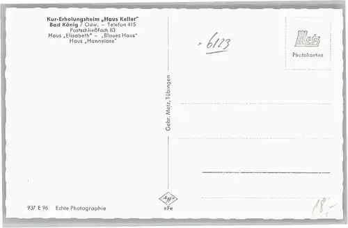 Bad Koenig Erholungsheim Haus Keller *