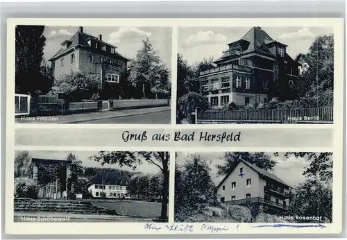 Bad Hersfeld Haus Frieden Haus Berlit Haus Schoenewolf Haus Rosenhof x