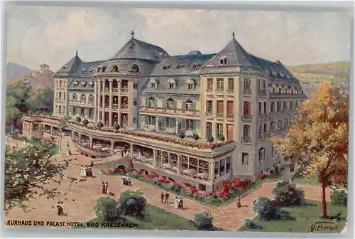 Bad Kreuznach Kuenstler N. Bersud Kurhaus Palast Hotel x