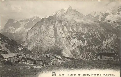 Muerren BE Eiger Moench Jungfrau / Muerren /Bz. Interlaken