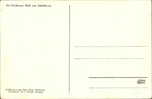 Bad Brueckenau Schlsshotel / Bad Brueckenau /Bad Kissingen LKR