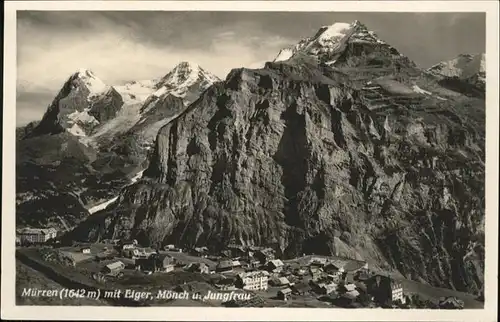 Muerren BE Eiger Moench Jungfrau  / Muerren /Bz. Interlaken