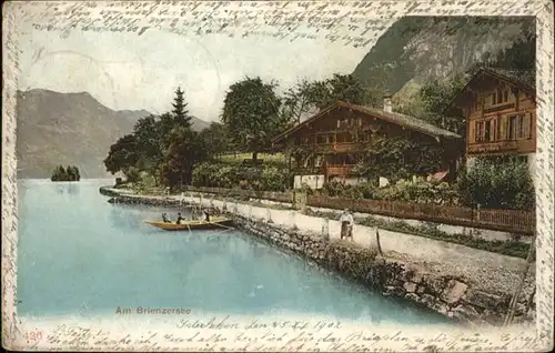 Interlaken BE [Stempelabschlag] Brienzersee Boot / Interlaken /Bz. Interlaken