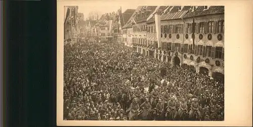 Kaufbeuren Einzug in Kaufbeuren 1918 / Kaufbeuren /Kaufbeuren Stadtkreis