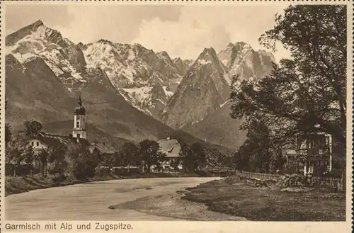 Garmisch-Partenkirchen Alp Zugspitze Aufklappkarte / Garmisch-Partenkirchen /Garmisch-Partenkirchen LKR