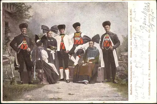 Kehl Badische Volkstracht Hanauer Legelshurst / Kehl /Ortenaukreis LKR