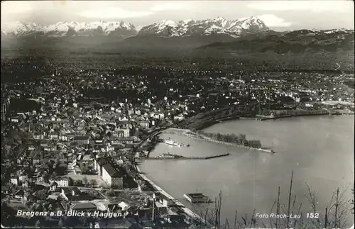 Bregenz Vorarlberg Bodensee Blick vom Haggen / Bregenz /Rheintal-Bodenseegebiet