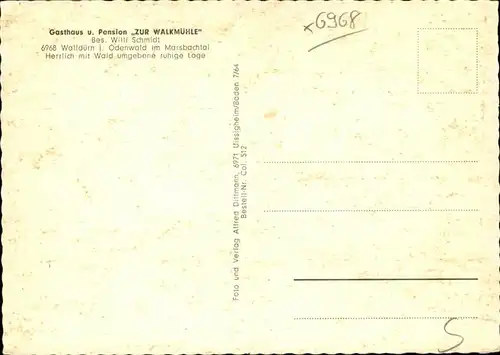 Wallduern Pension zur Walkmuehle / Wallduern /Neckar-Odenwald-Kreis LKR