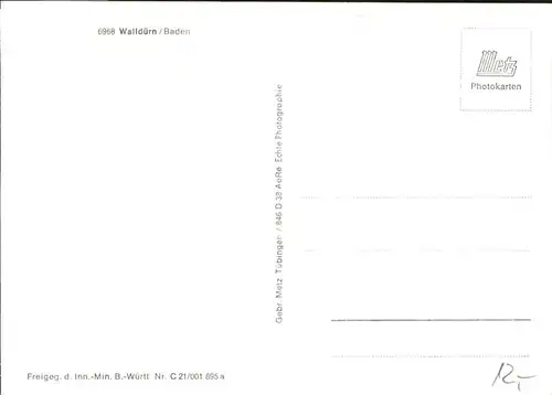 Wallduern Luftbild / Wallduern /Neckar-Odenwald-Kreis LKR
