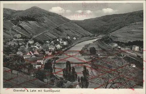 Obernhof Lahn Goethepunkt / Obernhof /Rhein-Lahn-Kreis LKR