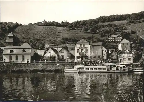 Obernhof Lahn Schiff Pension Lahn-Cafe / Obernhof /Rhein-Lahn-Kreis LKR