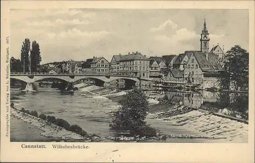 Bad Cannstatt Wilhelmsbruecke / Stuttgart /Stuttgart Stadtkreis