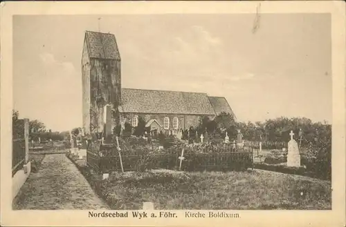 Wyk Foehr Kirche Boldixum / Wyk auf Foehr /Nordfriesland LKR