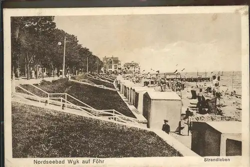 Wyk Foehr Strandleben / Wyk auf Foehr /Nordfriesland LKR