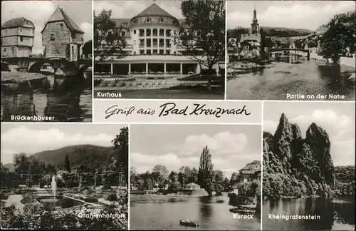 Bad Kreuznach Brueckenhaeuser Kureck Rheingrafenstein Oranienhofpark / Bad Kreuznach /Bad Kreuznach LKR