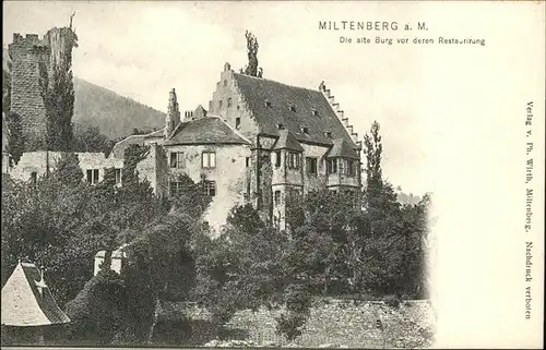 Miltenberg Main Alte Burg
vor Restaurierung / Miltenberg /Miltenberg LKR