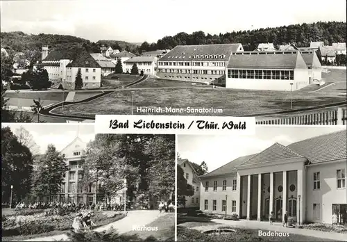 Bad Liebenstein Thuer. Wald
Heinrich-Mann-Sanatorium
Badehaus / Bad Liebenstein /Wartburgkreis LKR