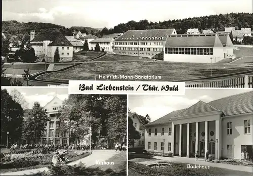 Bad Liebenstein Heinrich-Mann-Sanatorium
Badehaus
Kurhaus / Bad Liebenstein /Wartburgkreis LKR