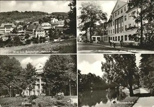 Bad Liebenstein Sanatorium Heinrich Mann
Kliniksanatorium Hugo Gofroi
Elisabeth-Park / Bad Liebenstein /Wartburgkreis LKR