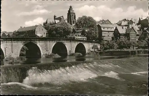 Wetzlar Alte Lahnbruecke Dom / Wetzlar /Lahn-Dill-Kreis LKR