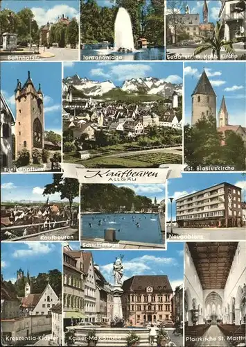 Kaufbeuren St. Blasiuskirche Schwimmbad Jordananlage Kloster / Kaufbeuren /Kaufbeuren Stadtkreis