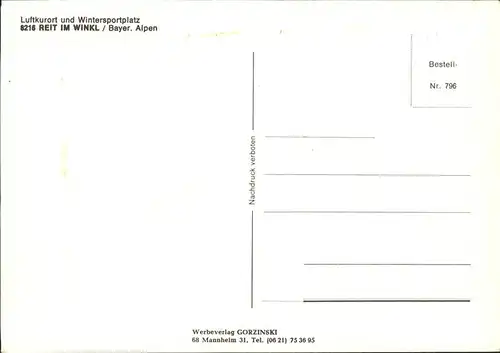 Reit Winkl Bayer. Alpen / Reit im Winkl /Traunstein LKR
