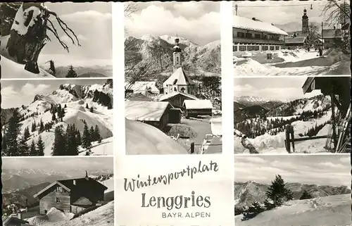 Lenggries Wintersportplatz Bayr. Alpen / Lenggries /Bad Toelz-Wolfratshausen LKR