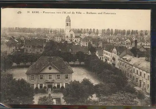 Kehl Rathaus Panorama / Kehl /Ortenaukreis LKR